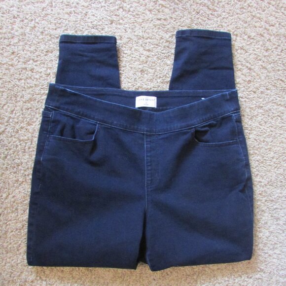 Lane Bryant Denim - NWOT Lane Bryant 18 Dark Blue Pull On Elastic Waist Jeans Pkts Hi Rise Jeggings